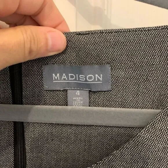 Dark Gray Madison dress size 4 - Picture 2 of 4